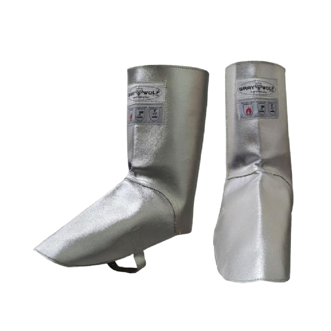 Aluminized Shoe Covers – Kevlar® Heat Reflective Safety Foot Protection (Silver)