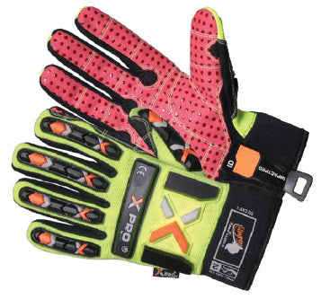 XPRO XRT100C6 – Hi-Viz Impact & Cut Resistant Safety Gloves (ANSI A6)