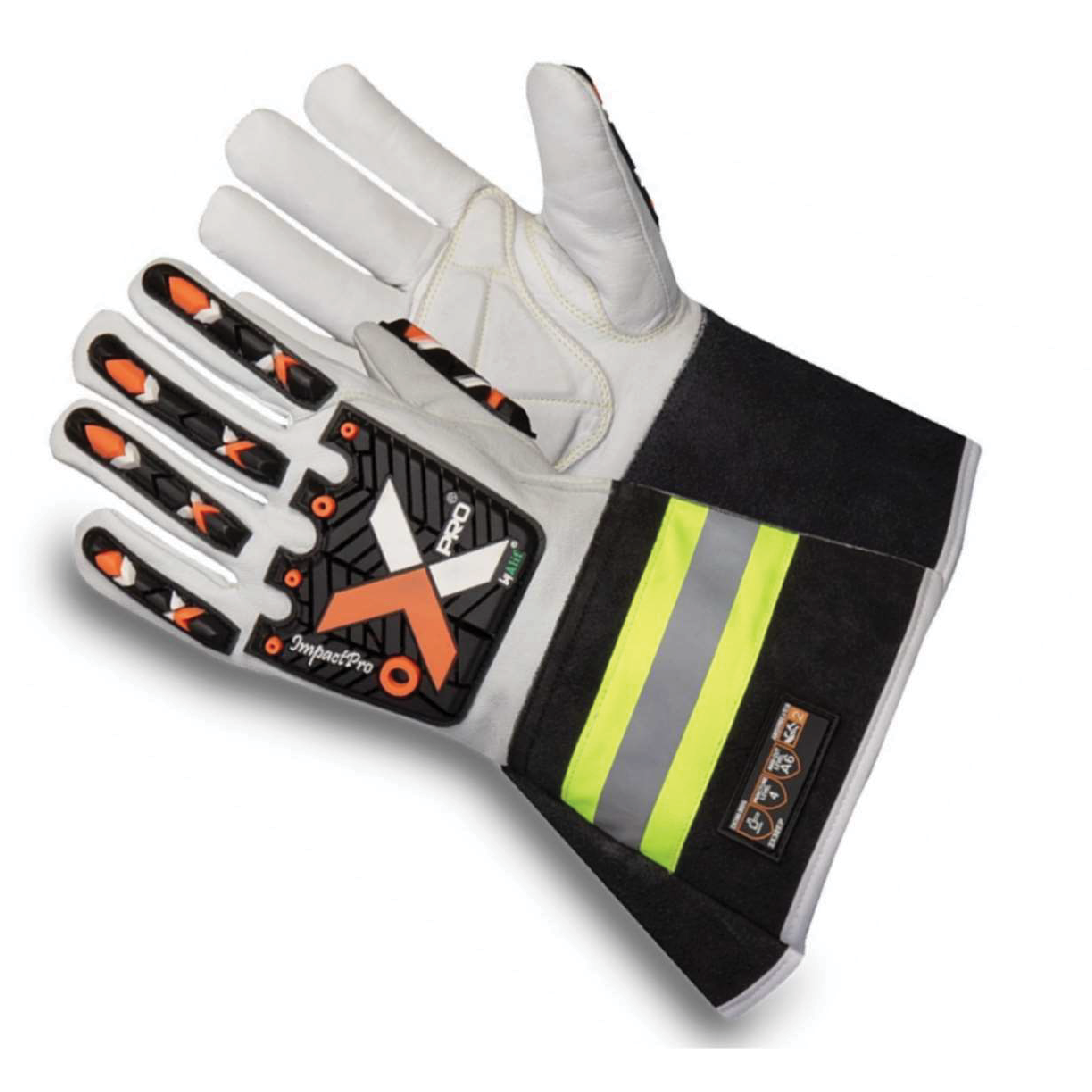 XPRO 3TGNLC6 A6 Cut Resistant Impact Gloves with Gauntlet Cuff