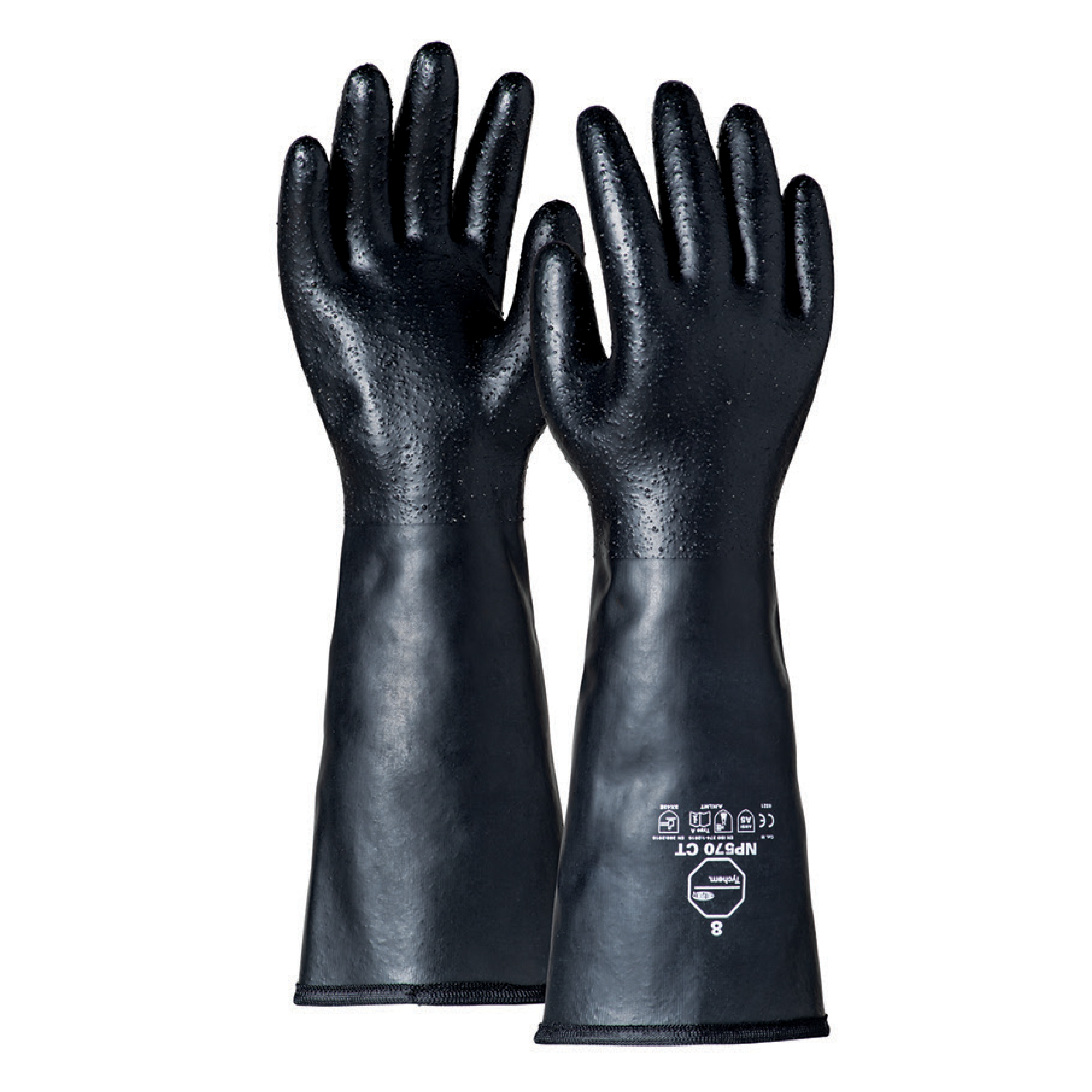 DuPont Tychem® NP570 CT Cut & Chemical Resistant Gloves – ANSI A5, 14” Gauntlet