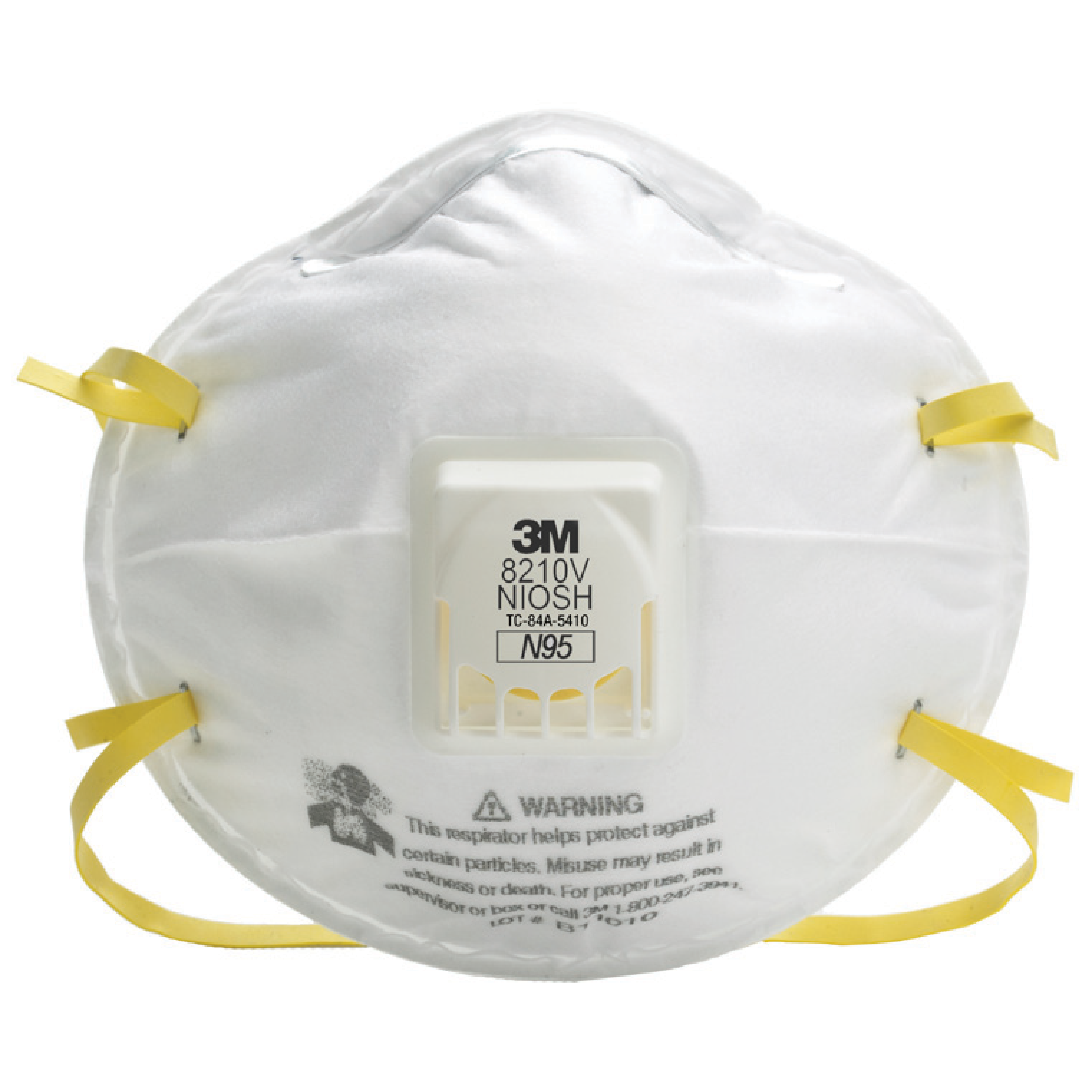 3M™ 8210V N95 Particulate Respirator – Disposable Mask with Cool Flow™ Valve