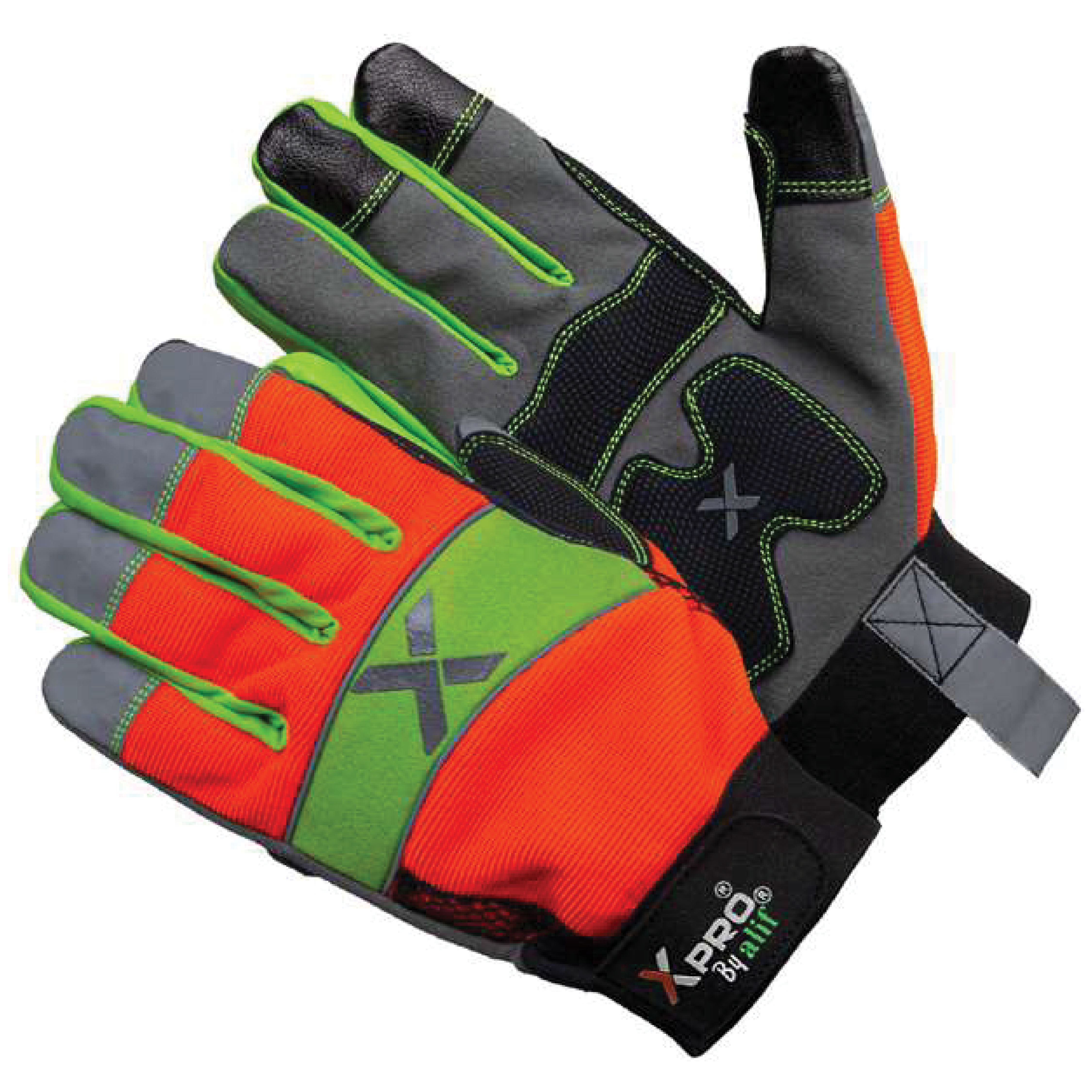 XPRO MECPRO 24TSHV Anti-Vibration Hi-Vis Touch Screen Safety Gloves