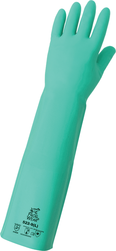 Nitrile Chemical Resistant Glove ENF-18 – Green, Flock-Lined (CE Category III)
