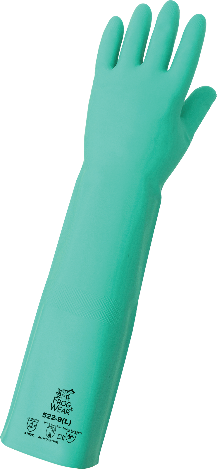 Nitrile Chemical Resistant Glove ENF-18 – Green, Flock-Lined (CE Category III)