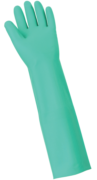 Nitrile Chemical Resistant Glove ENF-18 – Green, Flock-Lined (CE Category III)