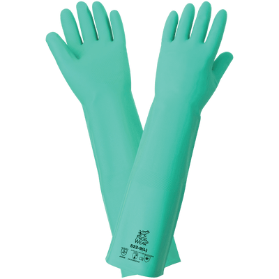 Nitrile Chemical Resistant Glove ENF-18 – Green, Flock-Lined (CE Category III)