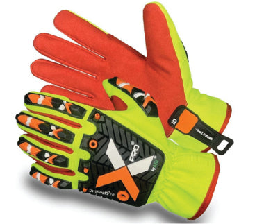 XPRO IMPACTPRO 9SRTC5 – Hi-Viz Impact & Cut Resistant Safety Gloves (ANSI A5)