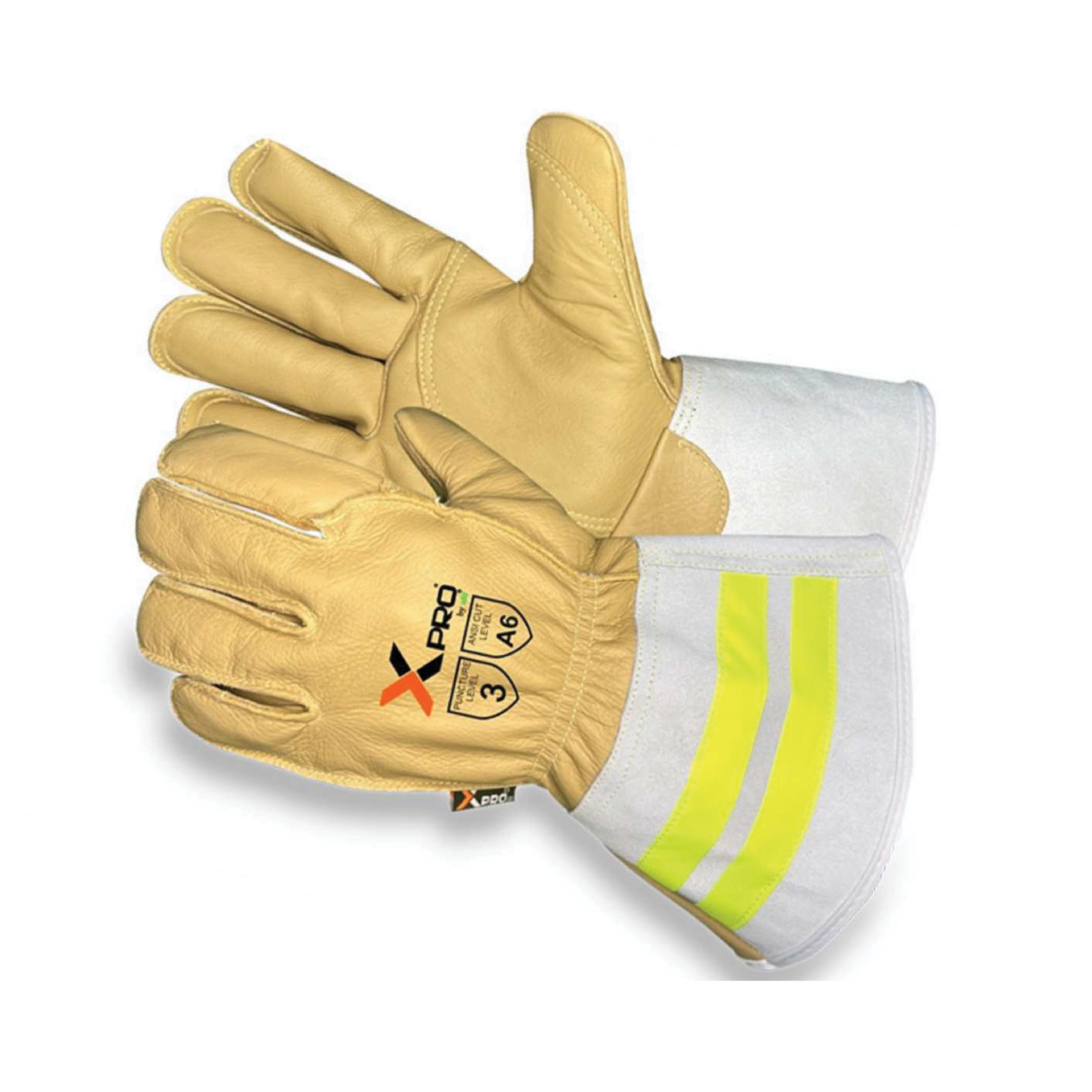 XPRO L1510CS Lineman Leather Gloves – Aramid Lined (Water & Oil Resistant)