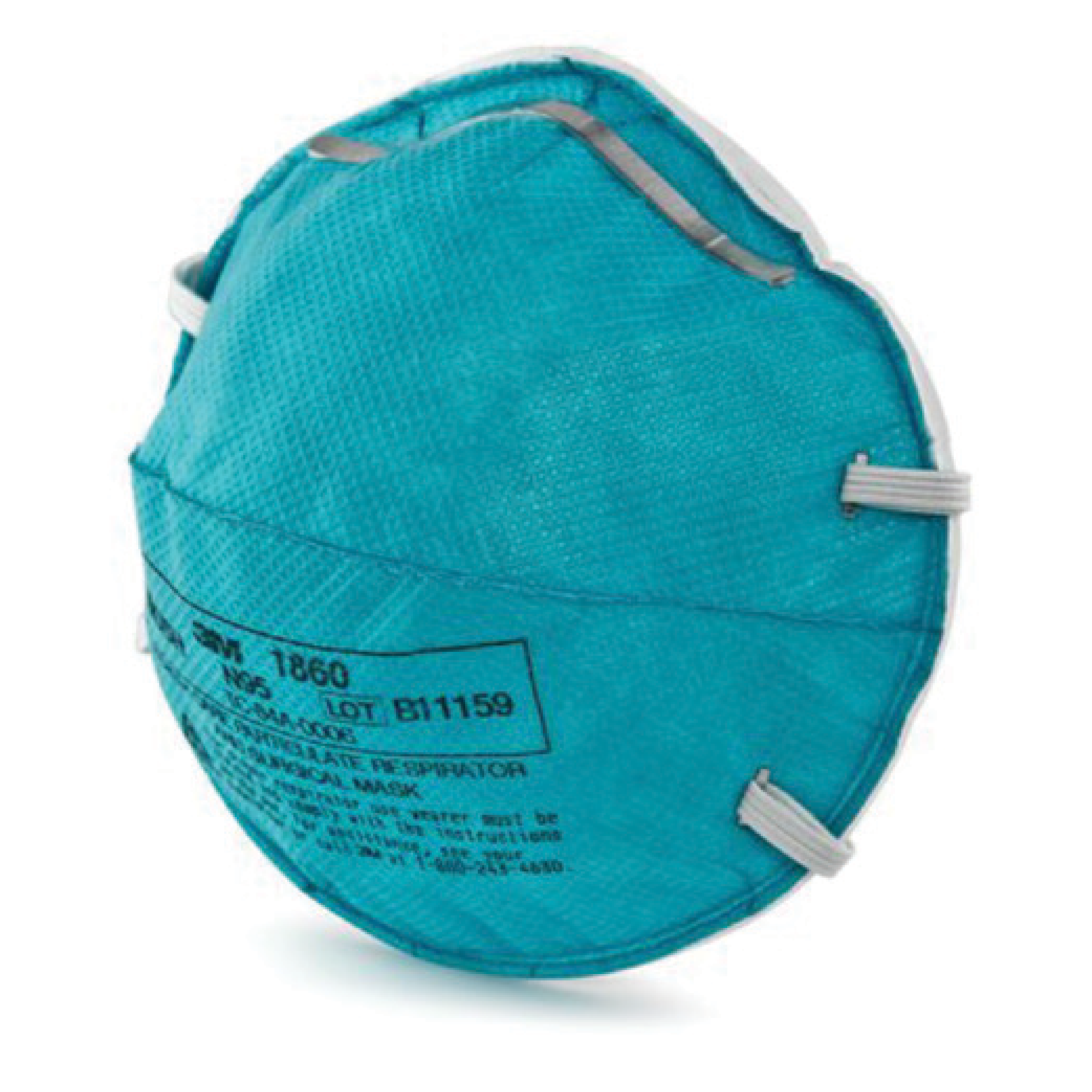 3M™ 1860 N95 Health Care Particulate Respirator & Surgical Mask – Fluid Resistant