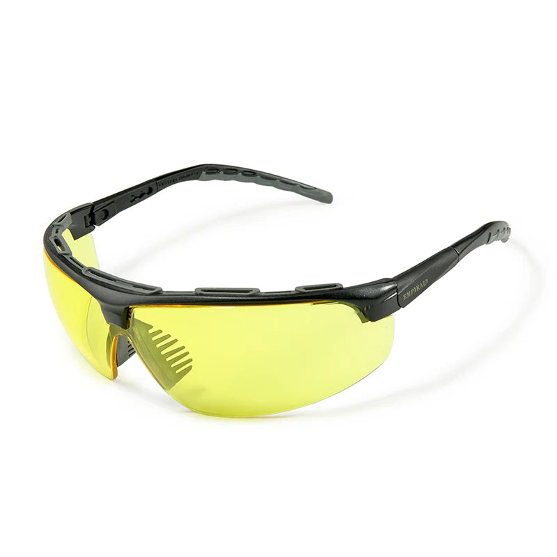 Maxima Safety Glasses – ANSI Z87.1 & EN166 Certified (Amber AF/HC Lens)