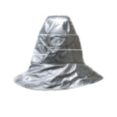 Aluminized Hood with Gold-Coated Visor – Nomex® Heat Reflective Hood (Silver)